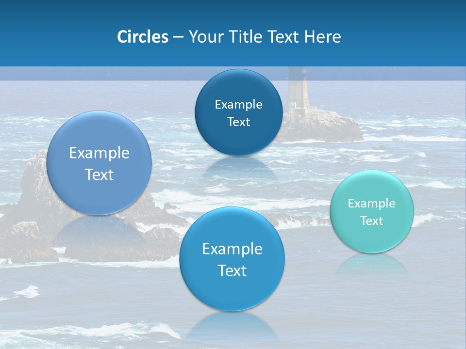 A Lighthouse In The Middle Of A Body Of Water PowerPoint Template