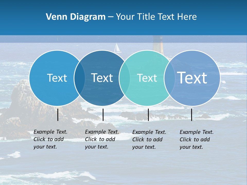 A Lighthouse In The Middle Of A Body Of Water PowerPoint Template