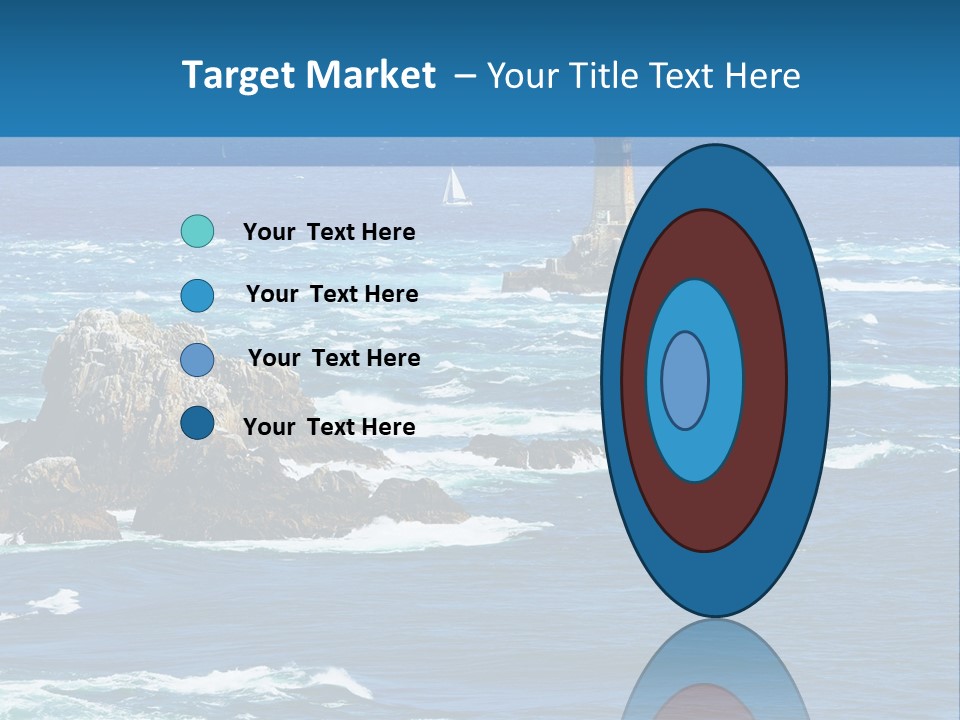 A Lighthouse In The Middle Of A Body Of Water PowerPoint Template