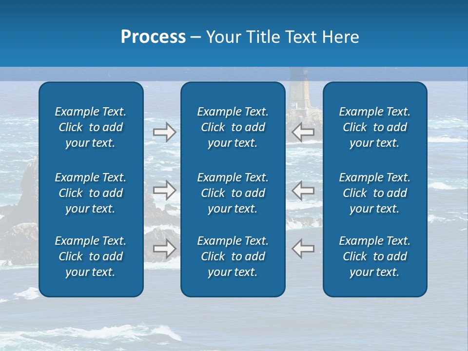 A Lighthouse In The Middle Of A Body Of Water PowerPoint Template
