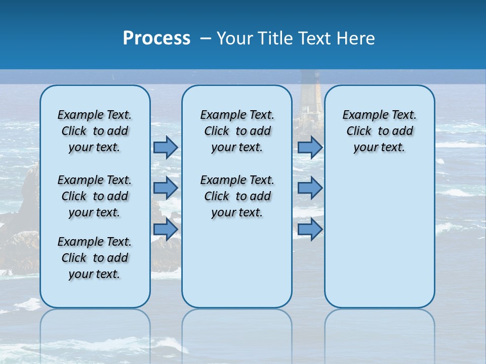 A Lighthouse In The Middle Of A Body Of Water PowerPoint Template