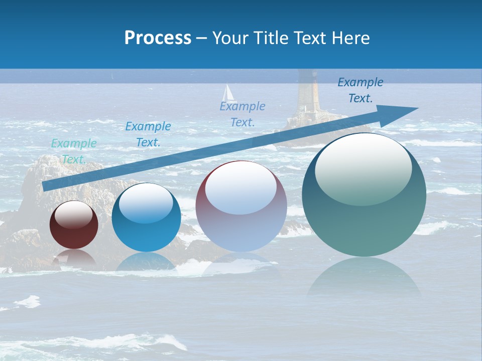 A Lighthouse In The Middle Of A Body Of Water PowerPoint Template