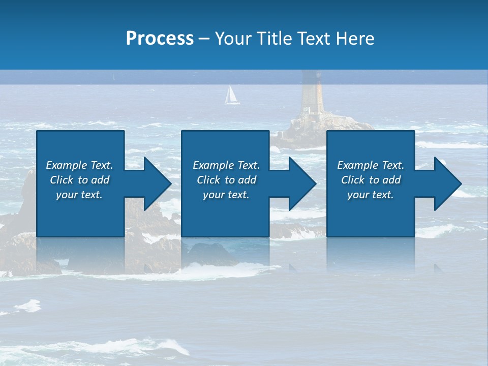 A Lighthouse In The Middle Of A Body Of Water PowerPoint Template