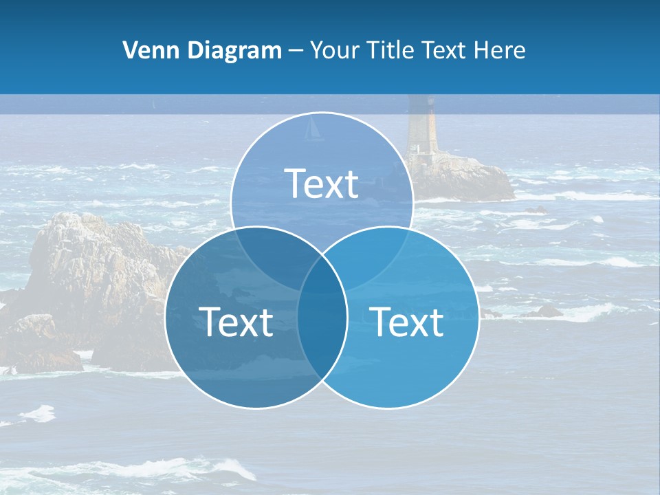 A Lighthouse In The Middle Of A Body Of Water PowerPoint Template