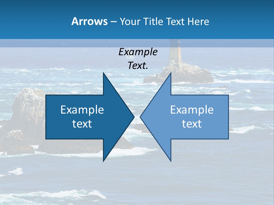 A Lighthouse In The Middle Of A Body Of Water PowerPoint Template
