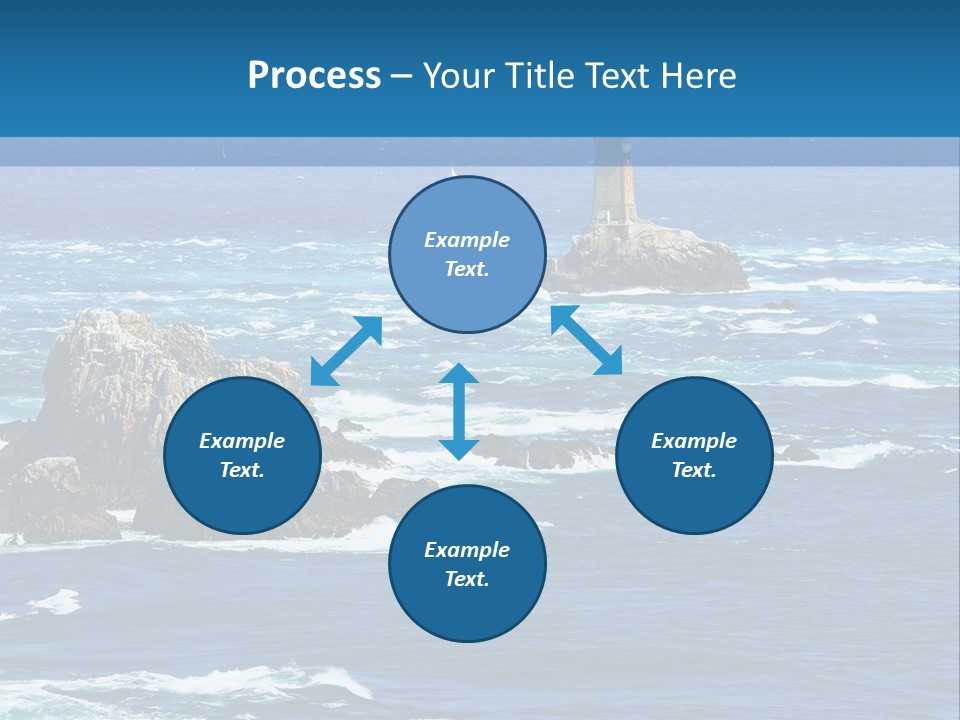 A Lighthouse In The Middle Of A Body Of Water PowerPoint Template