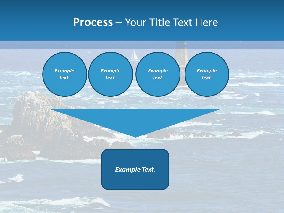 A Lighthouse In The Middle Of A Body Of Water PowerPoint Template