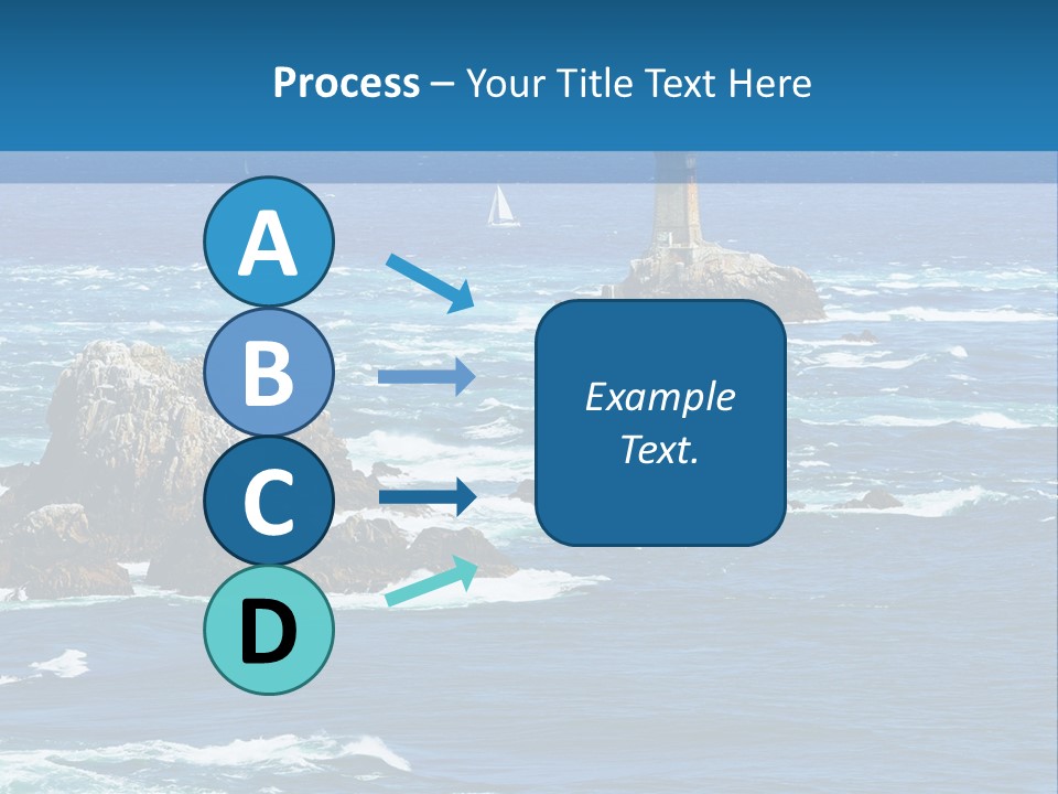 A Lighthouse In The Middle Of A Body Of Water PowerPoint Template