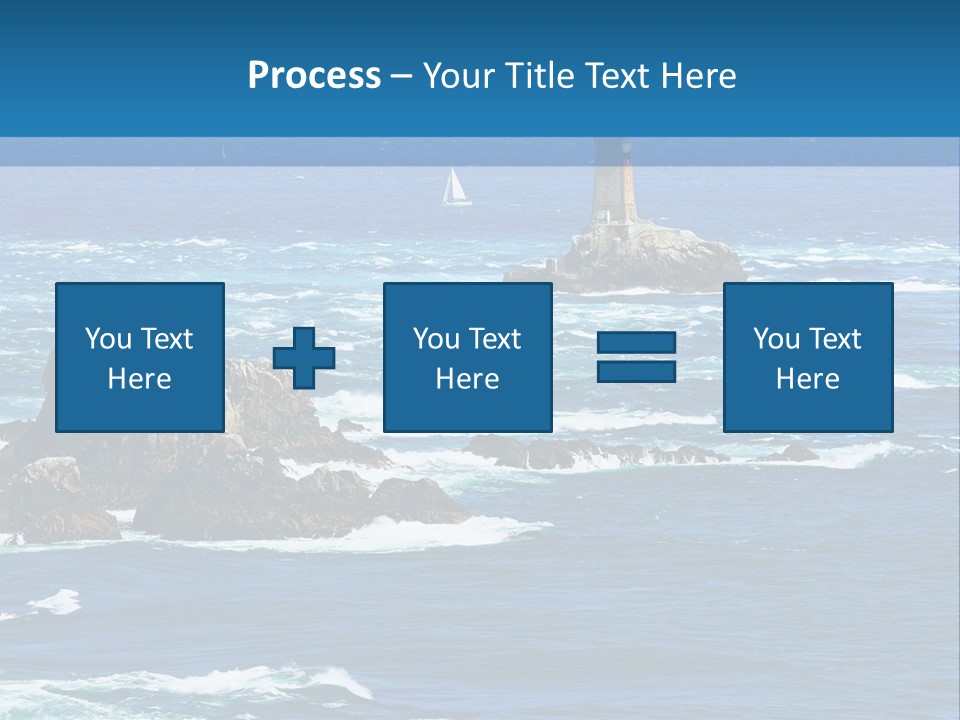 A Lighthouse In The Middle Of A Body Of Water PowerPoint Template