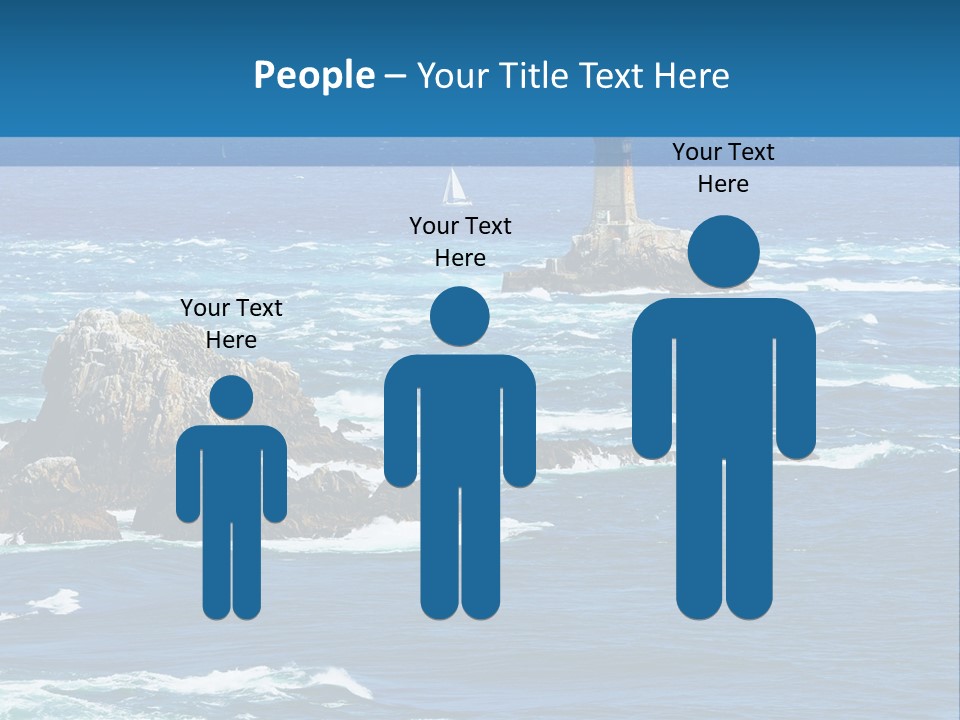 A Lighthouse In The Middle Of A Body Of Water PowerPoint Template