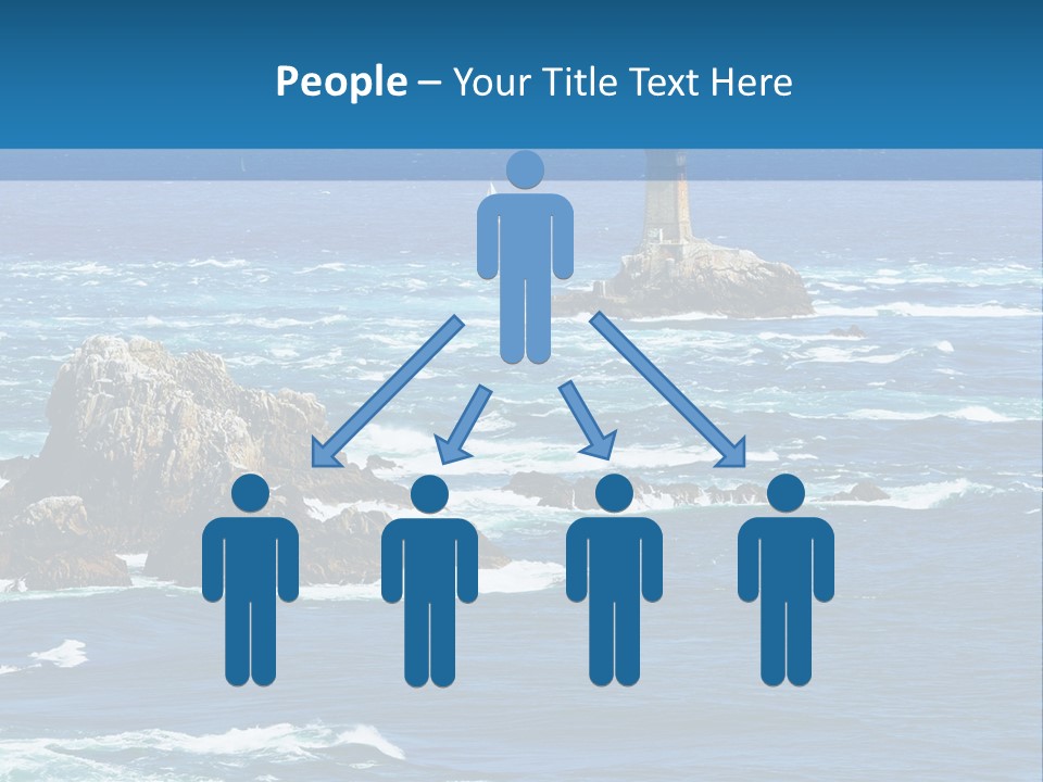 A Lighthouse In The Middle Of A Body Of Water PowerPoint Template