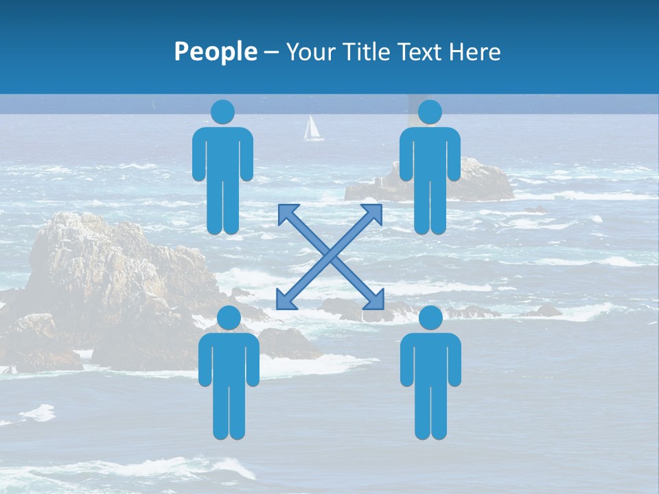 A Lighthouse In The Middle Of A Body Of Water PowerPoint Template