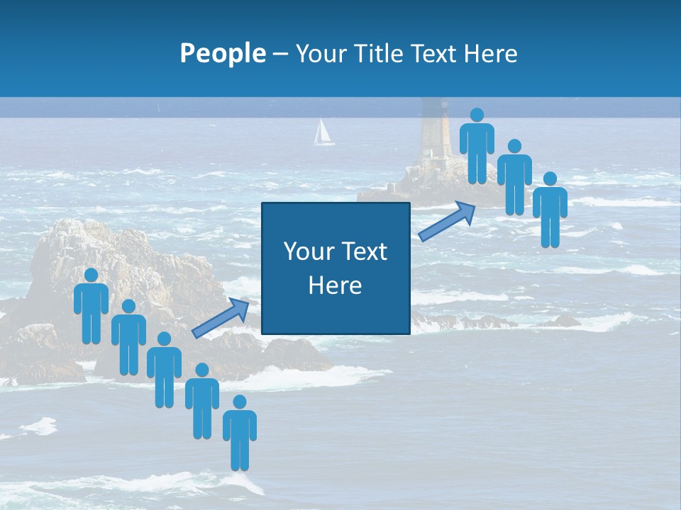 A Lighthouse In The Middle Of A Body Of Water PowerPoint Template