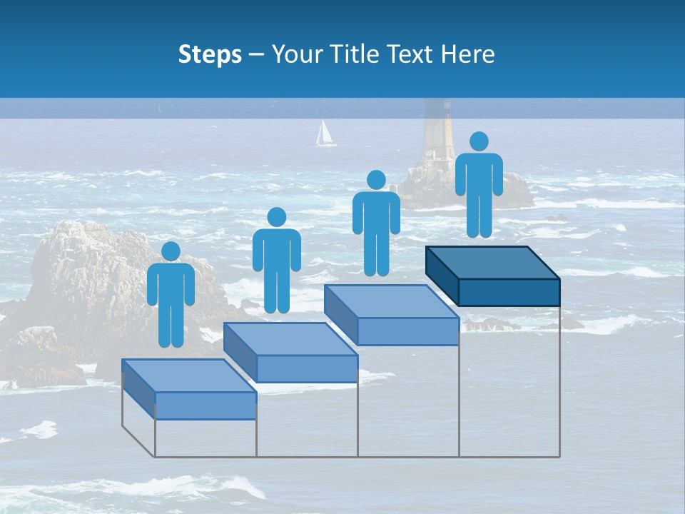 A Lighthouse In The Middle Of A Body Of Water PowerPoint Template