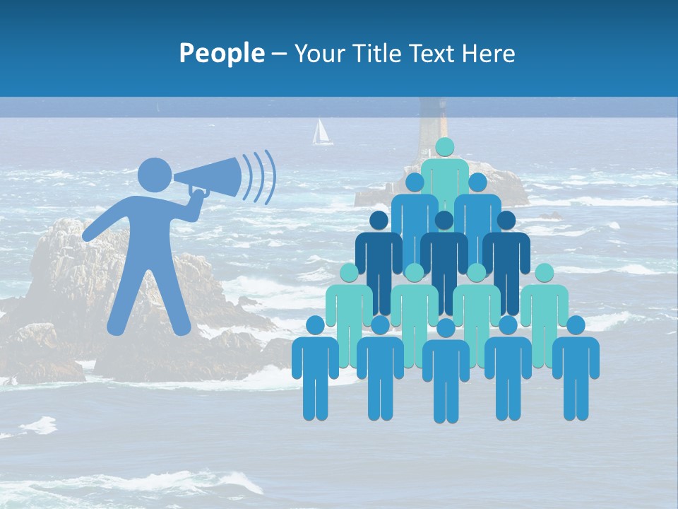 A Lighthouse In The Middle Of A Body Of Water PowerPoint Template