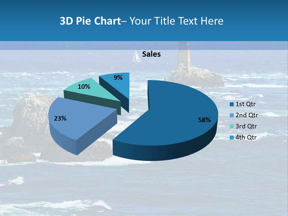 A Lighthouse In The Middle Of A Body Of Water PowerPoint Template