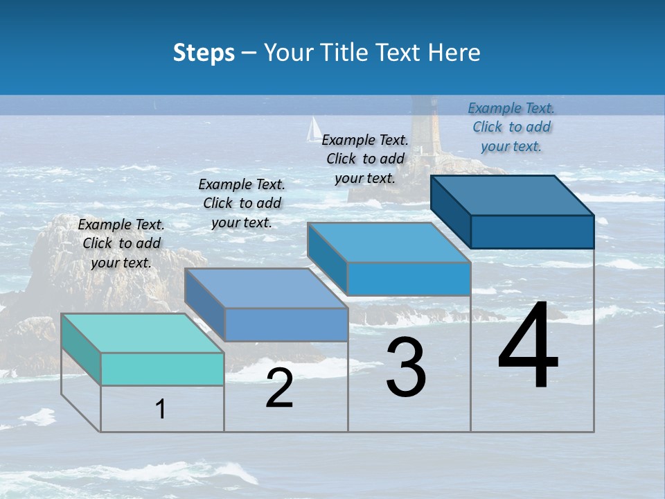 A Lighthouse In The Middle Of A Body Of Water PowerPoint Template