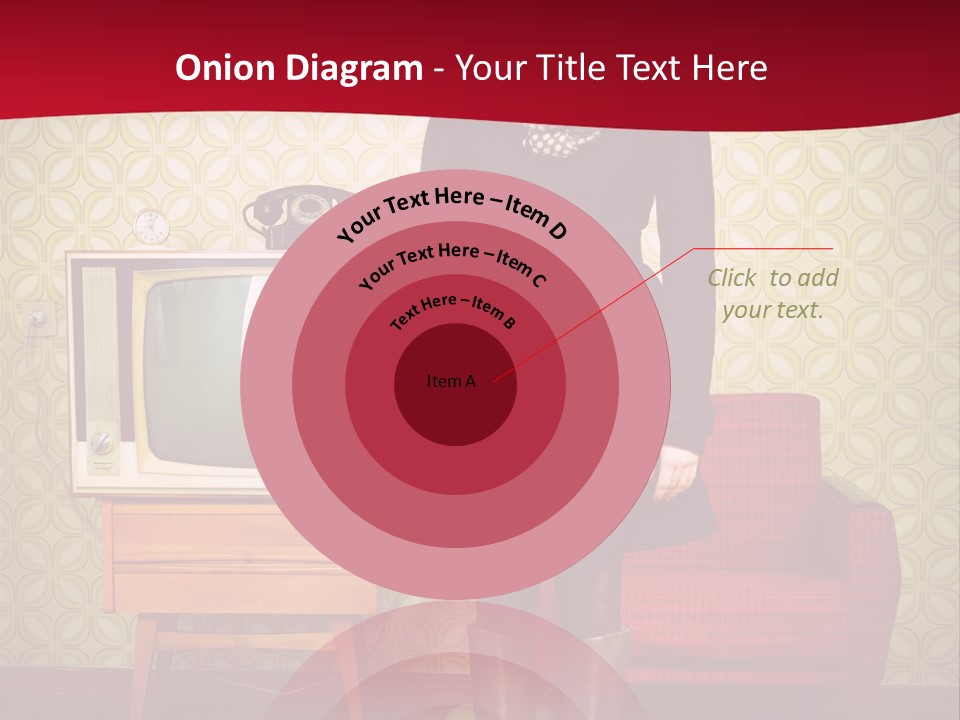A Woman Standing In Front Of A Tv PowerPoint Template
