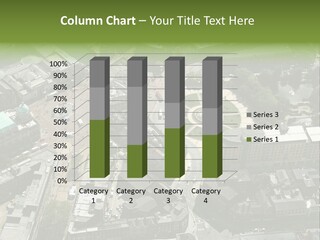 An Aerial View Of A City With Lots Of Buildings PowerPoint Template