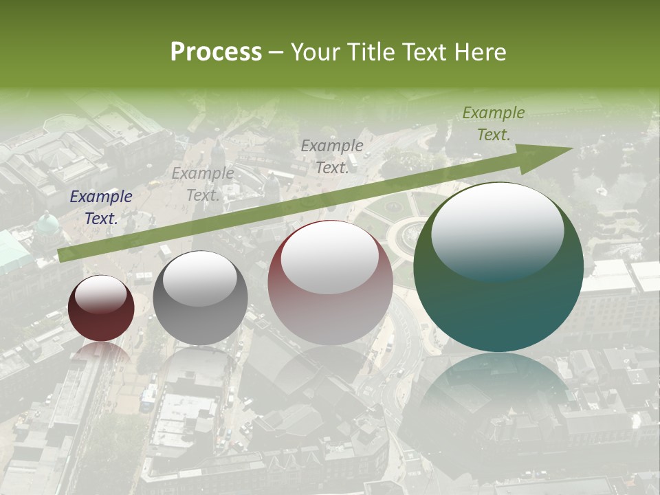 An Aerial View Of A City With Lots Of Buildings PowerPoint Template