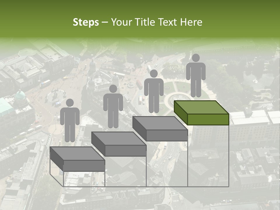 An Aerial View Of A City With Lots Of Buildings PowerPoint Template