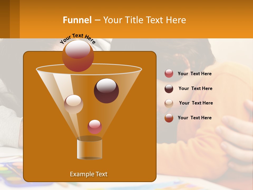 A Man And A Child Are Writing On A Piece Of Paper PowerPoint Template