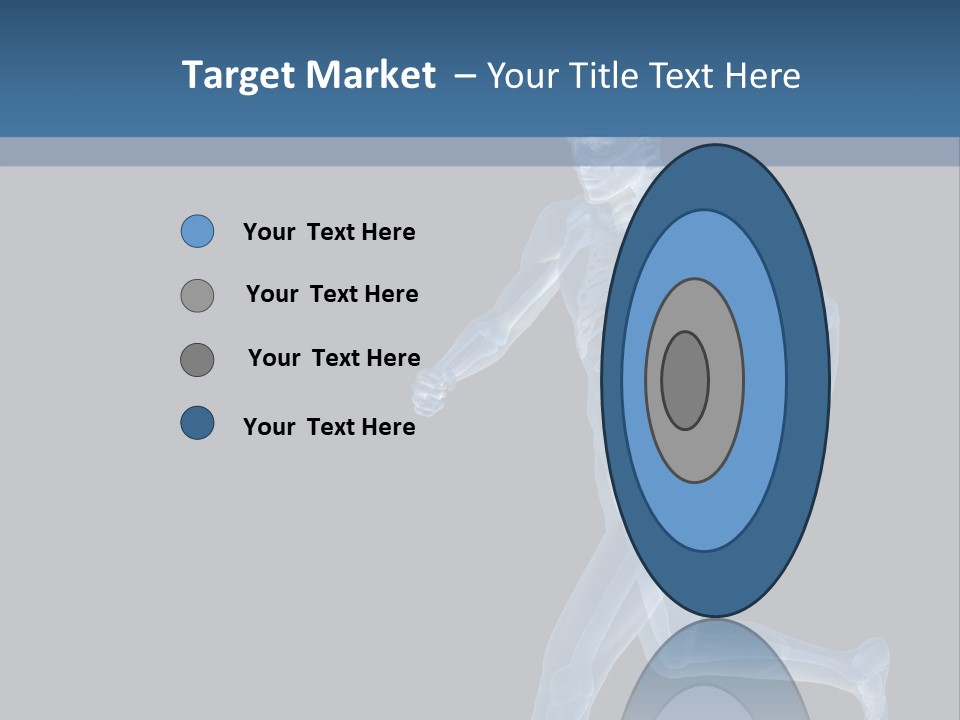 A Skeleton Running On A Black And Blue Background PowerPoint Template