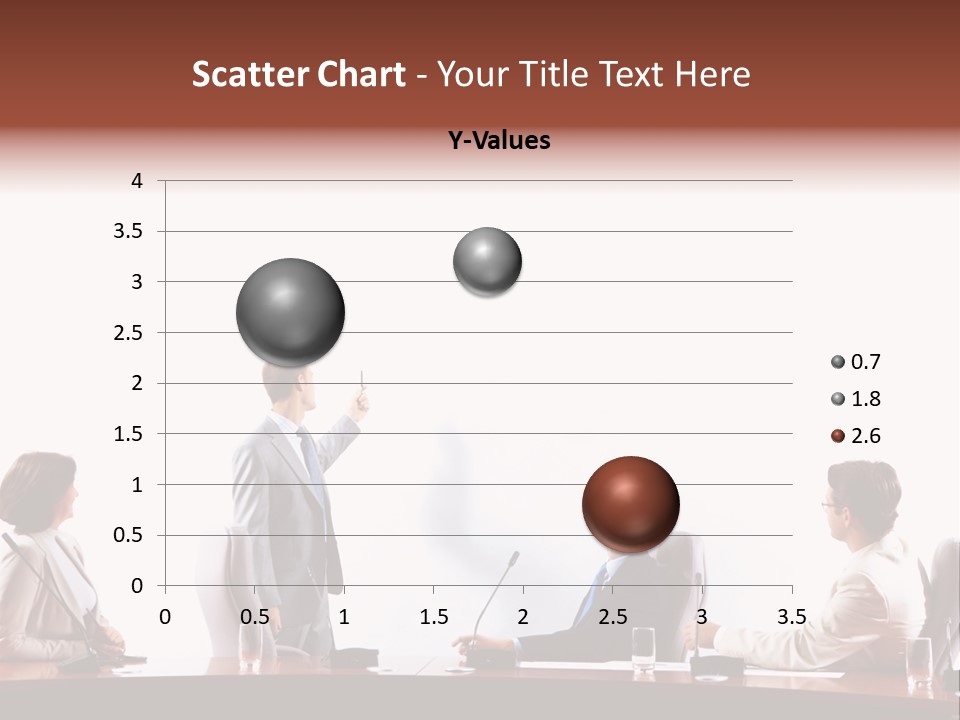 A Group Of People Sitting Around A Conference Table PowerPoint Template