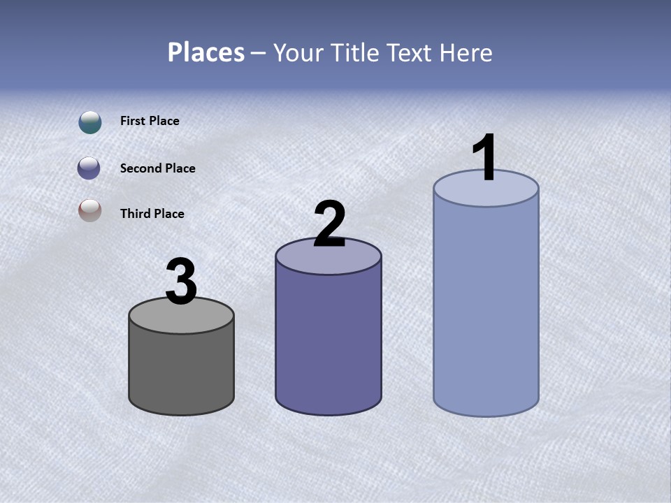 A Blue Textured Fabric Powerpoint Presentation PowerPoint Template