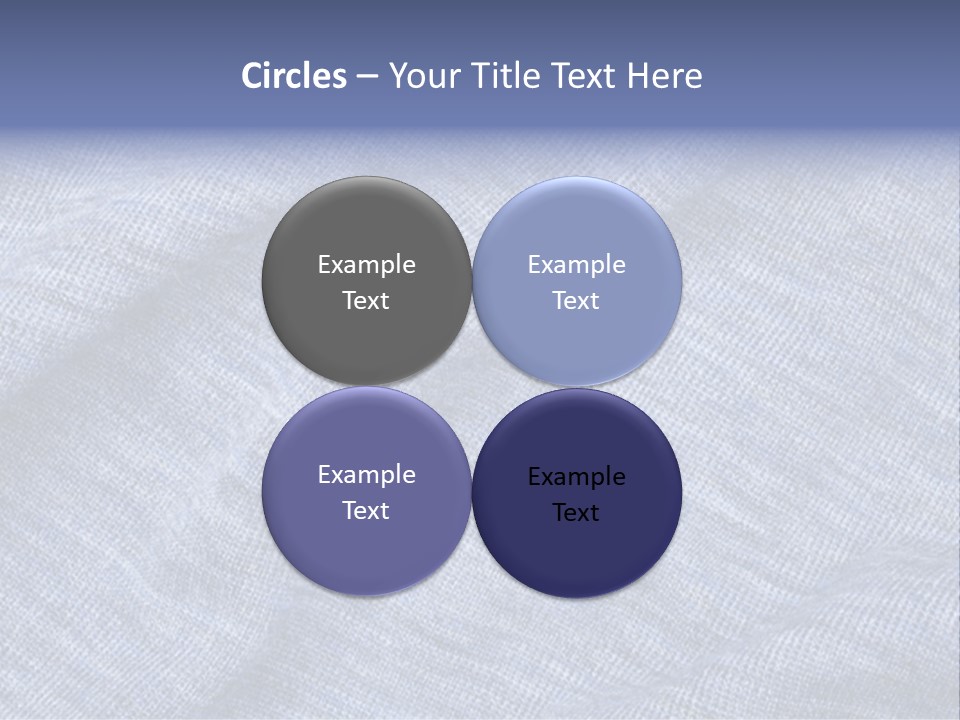 A Blue Textured Fabric Powerpoint Presentation PowerPoint Template