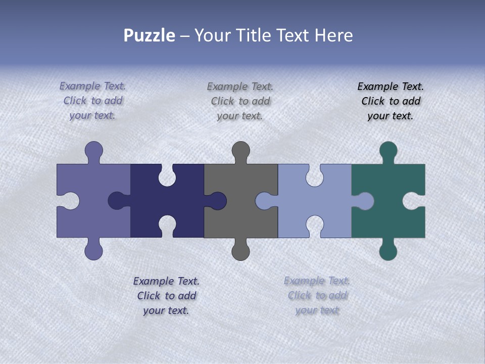 A Blue Textured Fabric Powerpoint Presentation PowerPoint Template