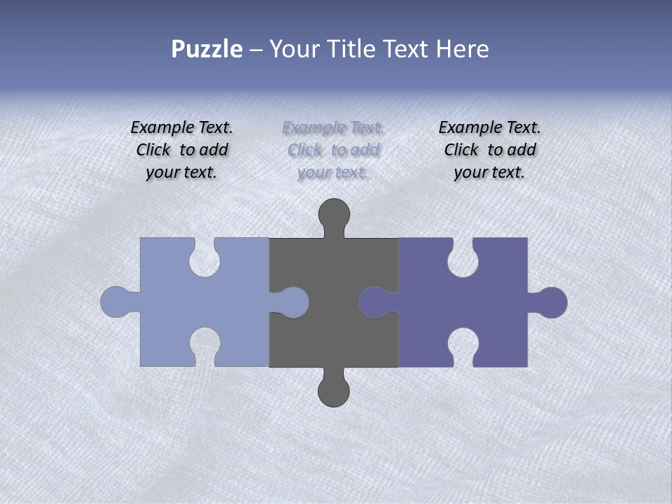A Blue Textured Fabric Powerpoint Presentation PowerPoint Template