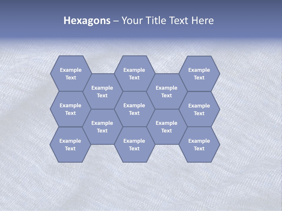 A Blue Textured Fabric Powerpoint Presentation PowerPoint Template