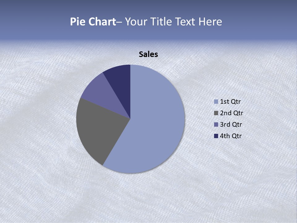 A Blue Textured Fabric Powerpoint Presentation PowerPoint Template