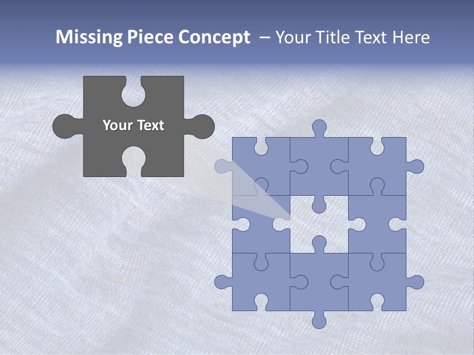 A Blue Textured Fabric Powerpoint Presentation PowerPoint Template