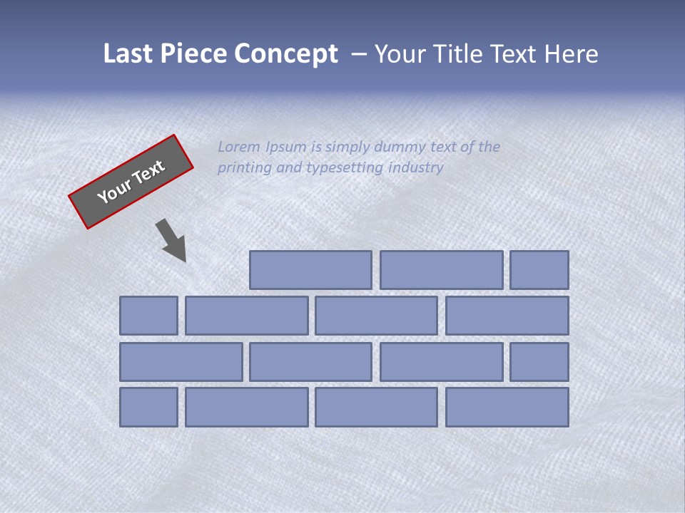 A Blue Textured Fabric Powerpoint Presentation PowerPoint Template