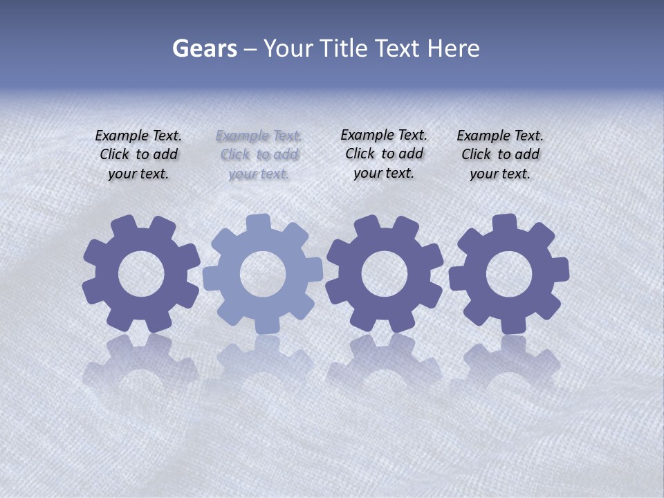 A Blue Textured Fabric Powerpoint Presentation PowerPoint Template