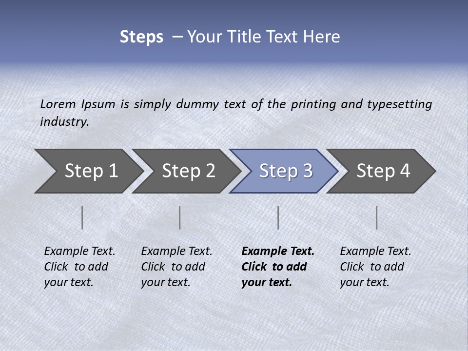 A Blue Textured Fabric Powerpoint Presentation PowerPoint Template