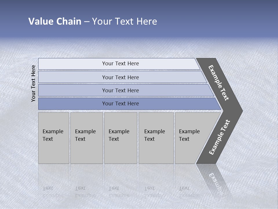 A Blue Textured Fabric Powerpoint Presentation PowerPoint Template