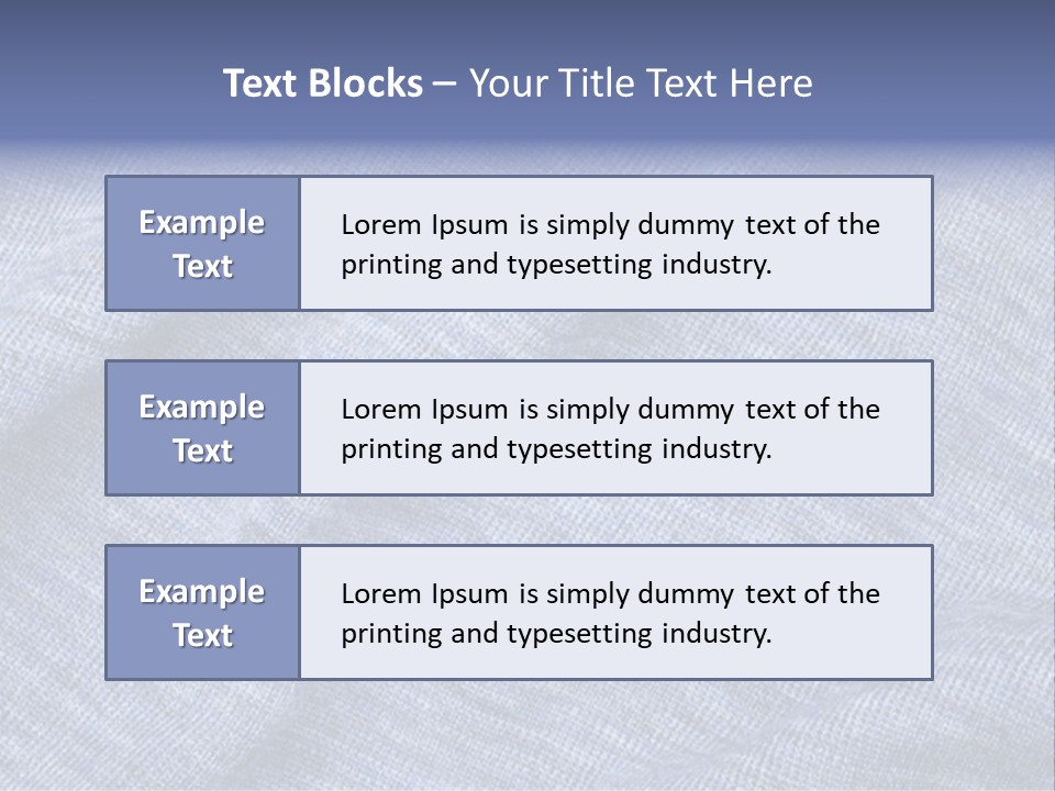 A Blue Textured Fabric Powerpoint Presentation PowerPoint Template