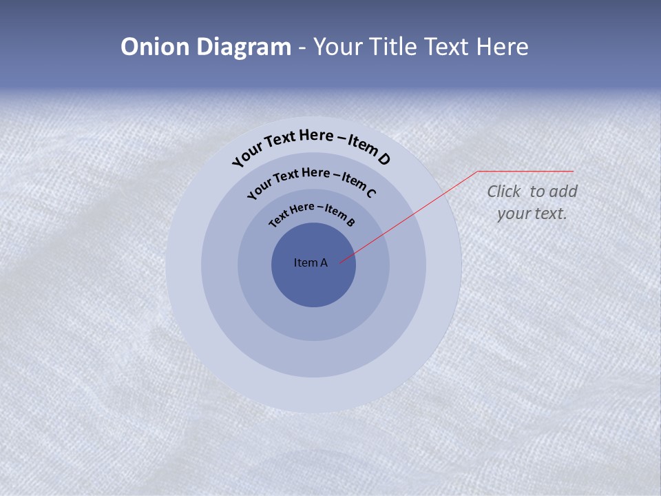 A Blue Textured Fabric Powerpoint Presentation PowerPoint Template