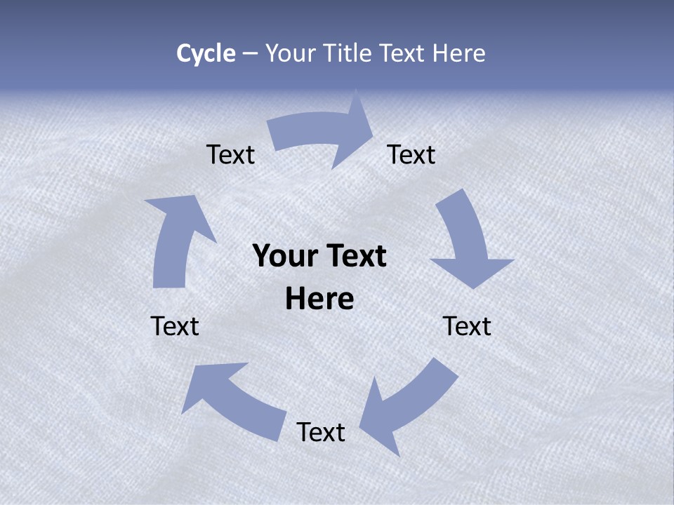 A Blue Textured Fabric Powerpoint Presentation PowerPoint Template