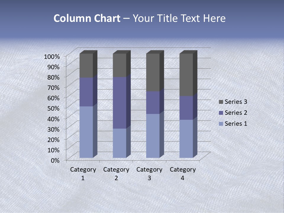 A Blue Textured Fabric Powerpoint Presentation PowerPoint Template