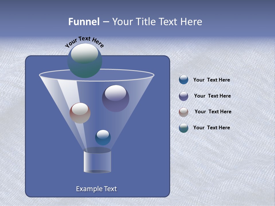 A Blue Textured Fabric Powerpoint Presentation PowerPoint Template
