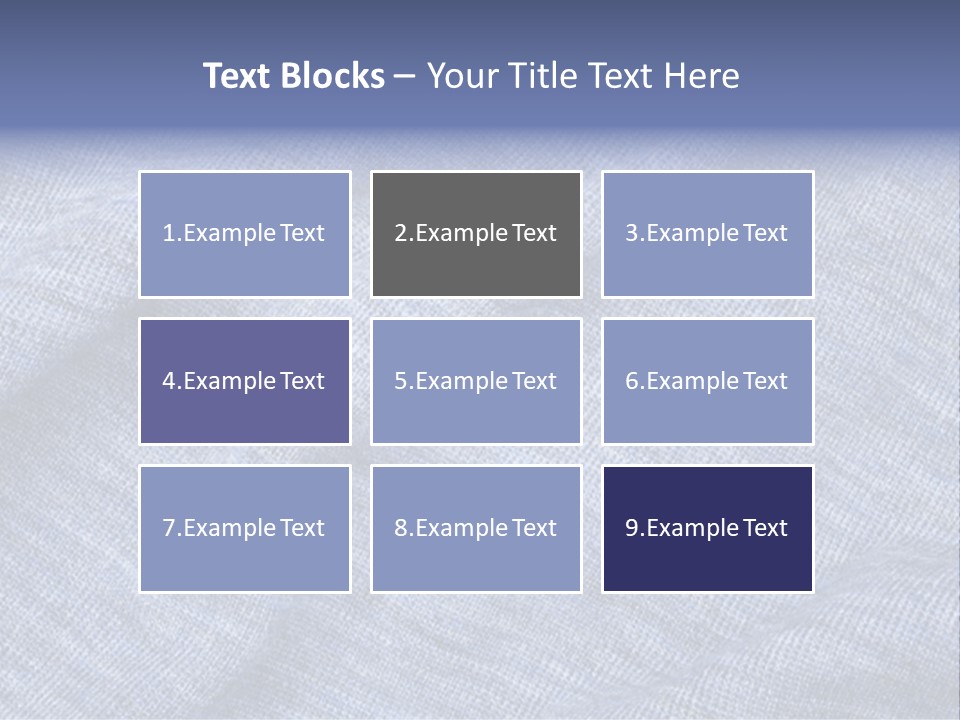 A Blue Textured Fabric Powerpoint Presentation PowerPoint Template