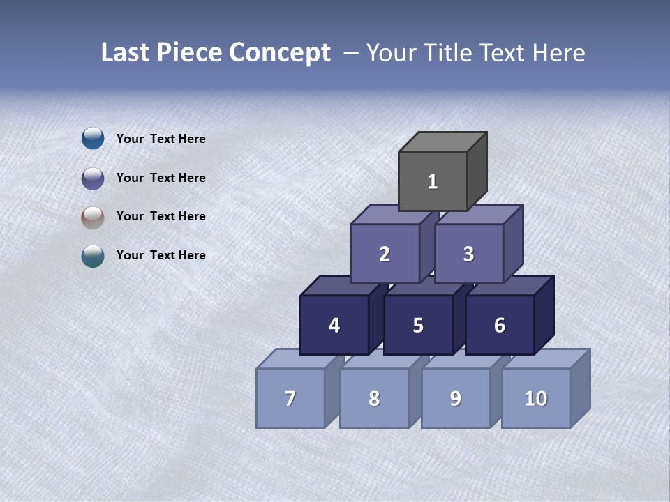 A Blue Textured Fabric Powerpoint Presentation PowerPoint Template