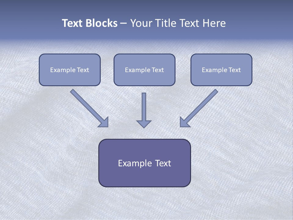 A Blue Textured Fabric Powerpoint Presentation PowerPoint Template