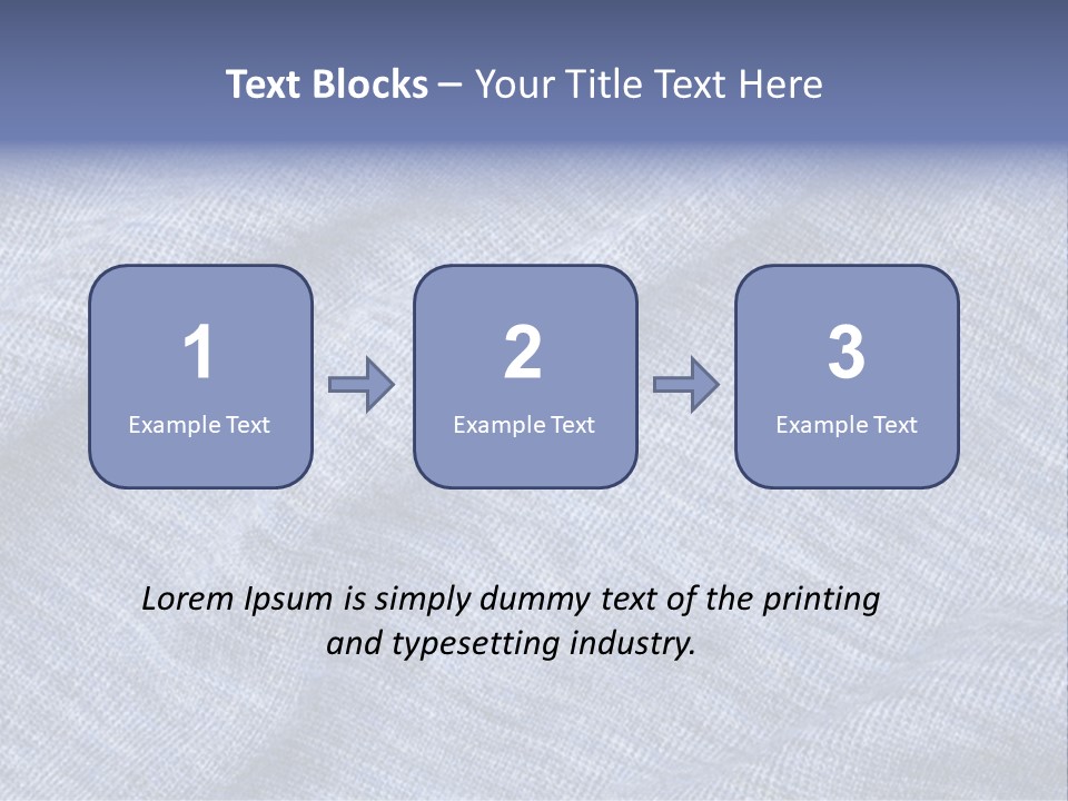 A Blue Textured Fabric Powerpoint Presentation PowerPoint Template
