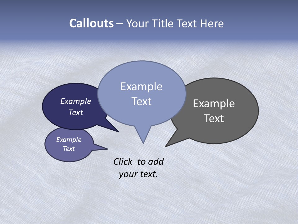 A Blue Textured Fabric Powerpoint Presentation PowerPoint Template
