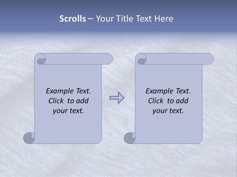 A Blue Textured Fabric Powerpoint Presentation PowerPoint Template